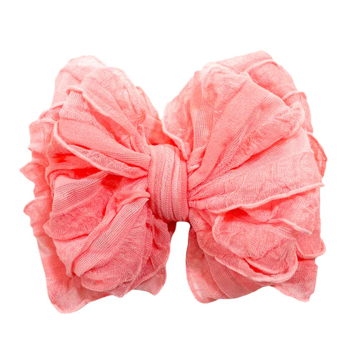 Pink Grapefruit Bow Headband