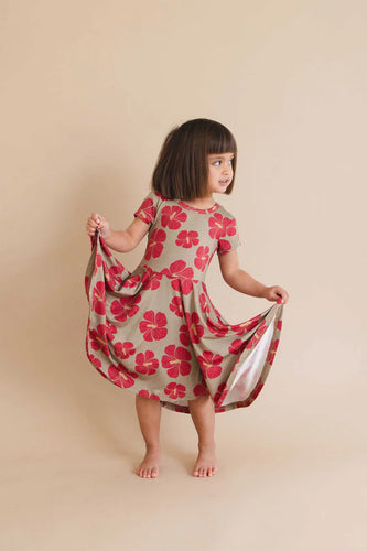 Mele Short Sleeve Twirl Dress