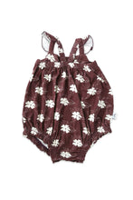 Mocha Bloom Bubble Bamboo Romper