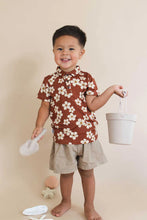 Rust Puakenikeni Bamboo Polo Shirt