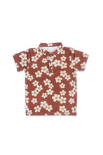 Rust Puakenikeni Bamboo Polo Shirt