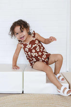 Rust Puakenikeni Bubble Bamboo Romper