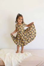 Island Orchid Short Sleeve Twirl Dress