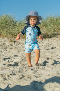 Angel Fish Short Sleeve Sunsuit