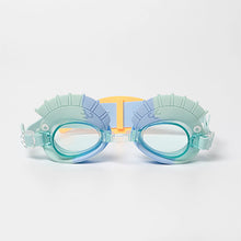 Kids Swim Goggles Finn the Fish Aqua Blue
