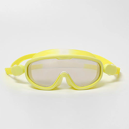 Kids Swim Mask Salty the Shark Neon Yellow