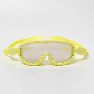 Kids Swim Mask Salty the Shark Neon Yellow