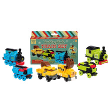 Train Set Building Blocks (Blue, Yellow, Green)