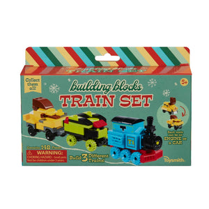 Train Set Building Blocks (Blue, Yellow, Green)