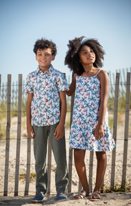 Day Party Shirt in Coconut Palms