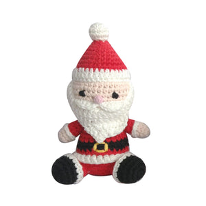 Santa Crochet Rattle 4"