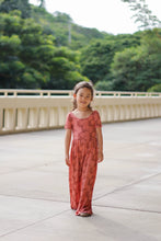 Jumpsuit in Mauve Hibiscus