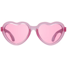 Fuchsia Heart Shaped with Pink Mirrored Lenses Kids Sunglasses