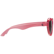 Fuchsia Heart Shaped with Pink Mirrored Lenses Kids Sunglasses
