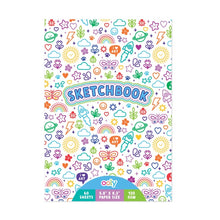 Blank Sketchbook - Colorful Doodles (5.8" X 8.3")(60 pgs)