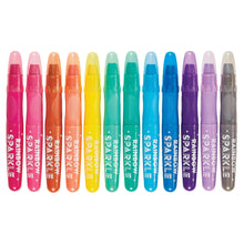 Rainbow Sparkle Metallic Watercolor Gel Crayons - Set of 12