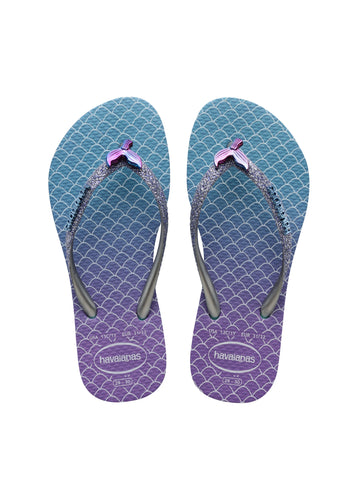 Kids Slim Glitter Sandal - Blue