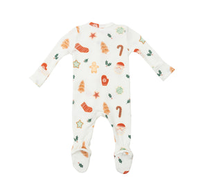 3-6mos, 6-9mos, 9-12mos - Cookies Thermal Zipper Footie