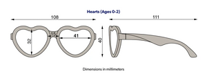 POLARIZED Heart Shaped Frosted Pink with Purple Mirrored Lenses Kids Sunglasses