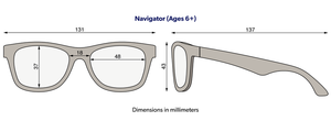 Totally Turquoise Navigator Kids Sunglasses