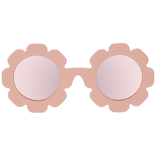 POLARIZED Flower Shaped Peachy Keen with Rose Gold Mirrored Lenses Kids Sunglasses