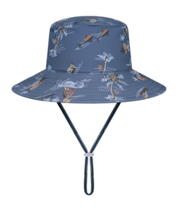 Boy's Reversible Bucket Hat - Brice in Blue