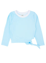 6yrs, 12yrs Ocean Love Rash Top in Crystal Blue