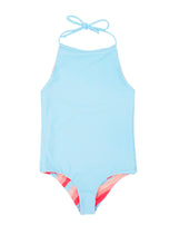 5yrs - REVERSIBLE Riviera One Piece Halter Swimsuit in Reef Break