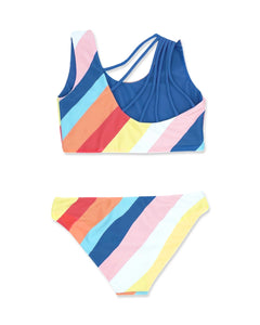 4yrs - REVERSIBLE Summer Sun Bikini in East Cape Stripe