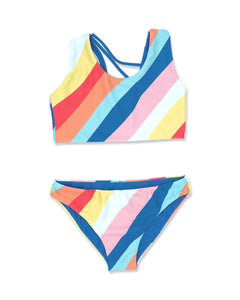 4yrs - REVERSIBLE Summer Sun Bikini in East Cape Stripe