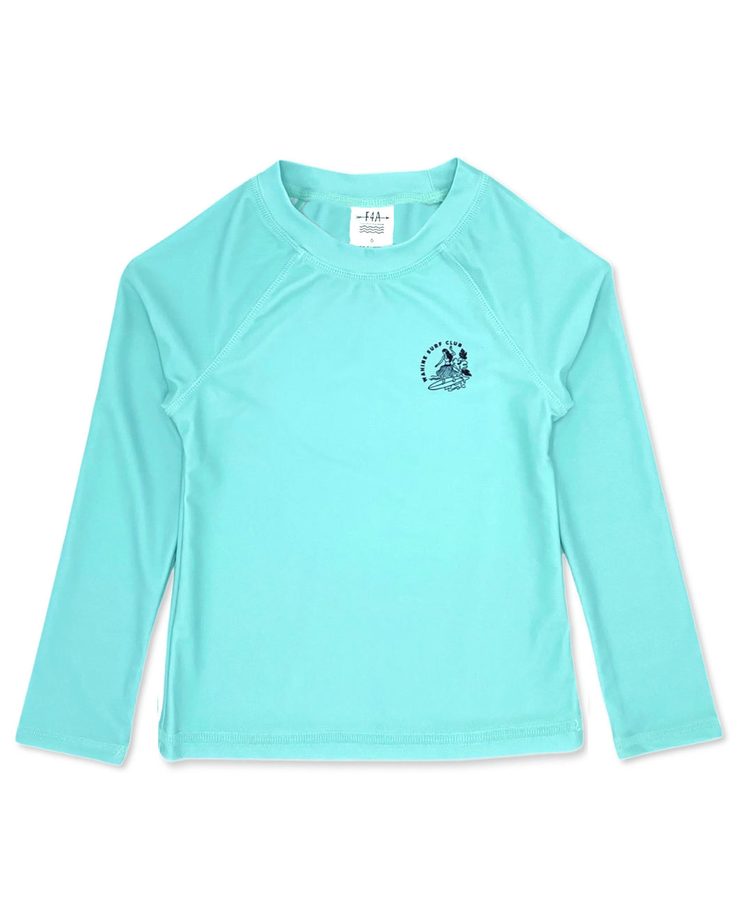 Wahine Long Sleeve Rash Guard Top in Beach Glass