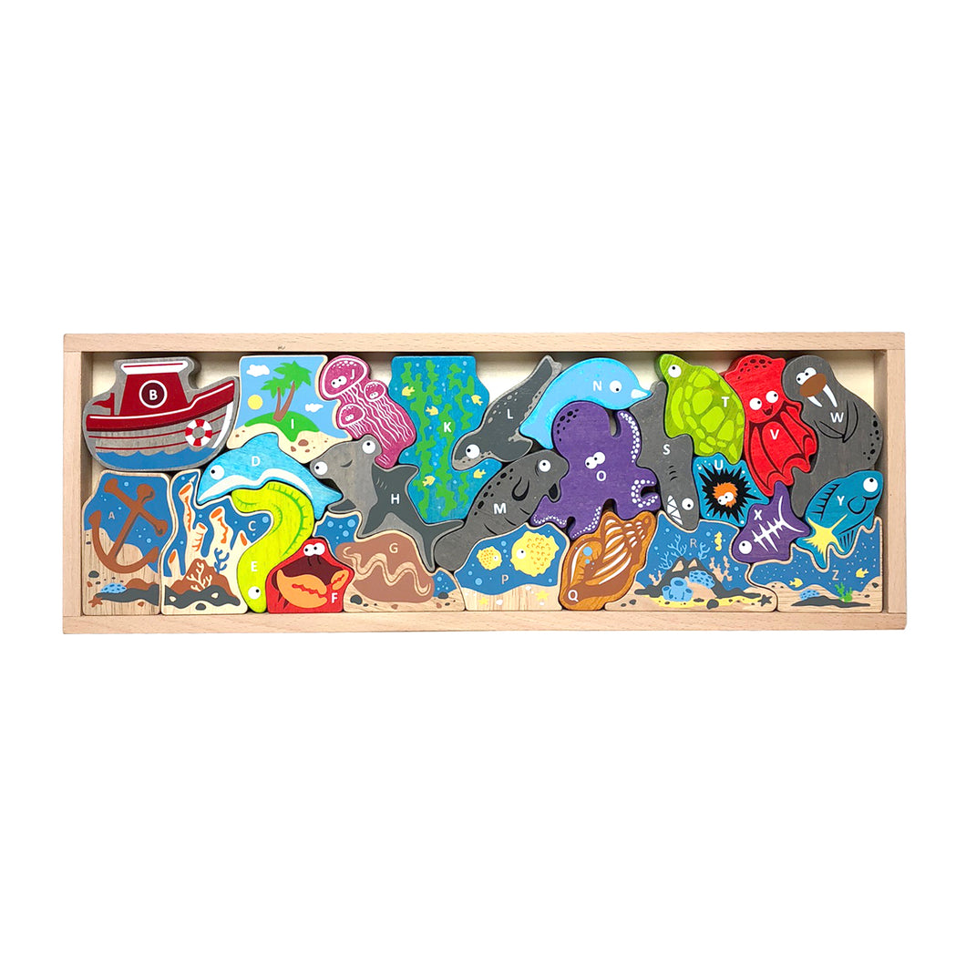 A to Z Puzzle & Playset - Ocean