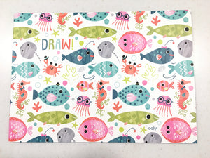 Blank Sketchbook - Friendly Fish single (2 Variant Styles)