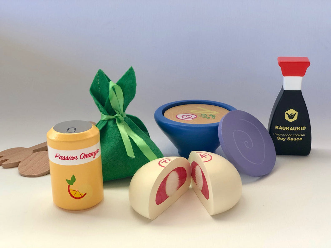 MORE Hawaiian Play Wooden Food Set