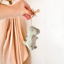 Bitzy Pal Natural Rubber Pacifier & Stuffed Animal - Dino