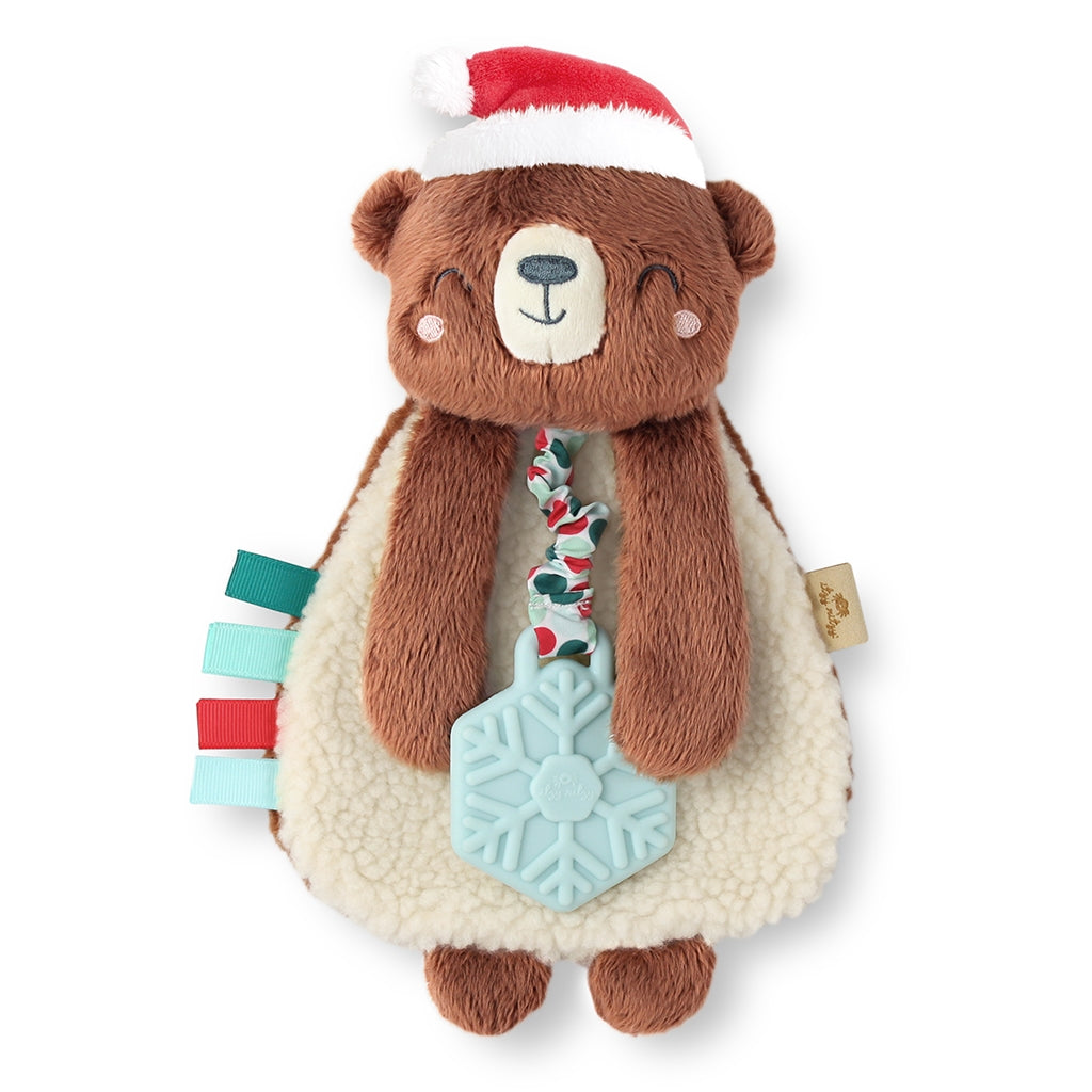 Holiday Lovey Bear Plush + Teether Toy