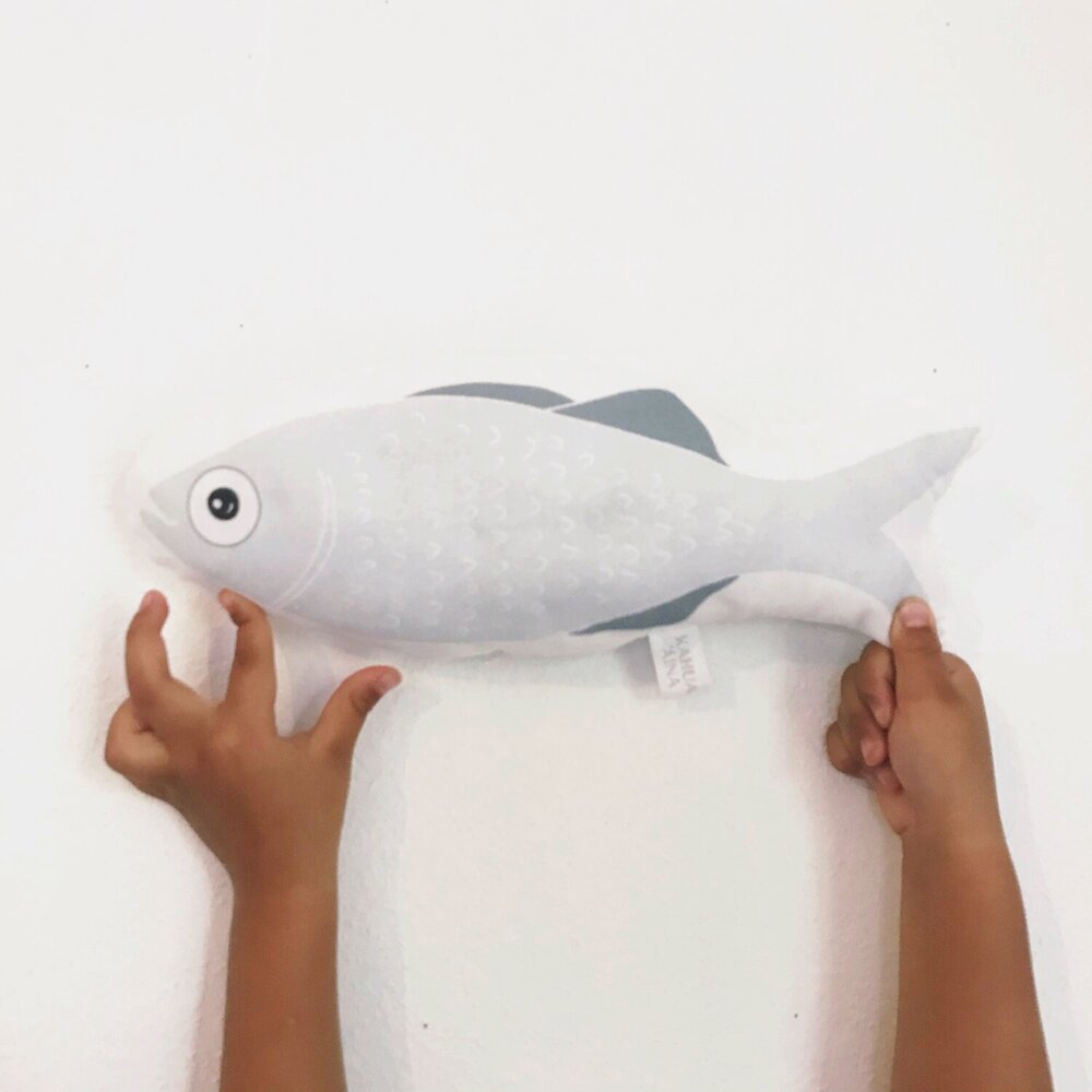 MADE IN HAWAI'I Āholehole Uluna Fish Pillow / Plushie