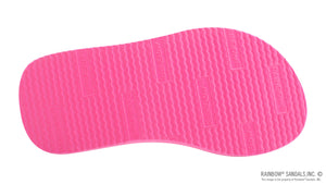 Kids Grombow - Soft Rubber Top Sole with 1" Strap in Pink