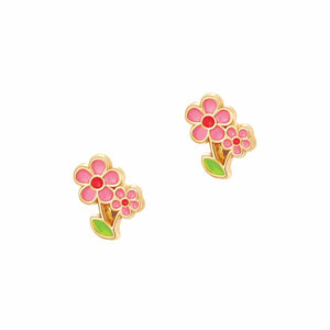 Little Pink Flower Studs