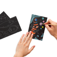 Mini Scratch and Scribble Art Kit- Friendly Fish