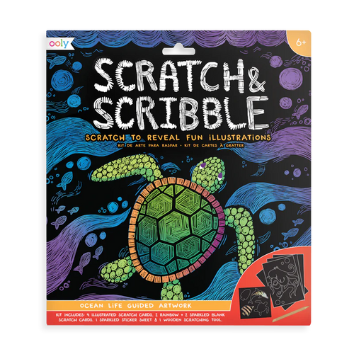 Scratch and Scribble Art Kit- Ocean Life