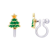 Oh Christmas Tree Holiday Clip On Earrings