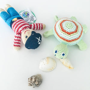 Turtle Crochet Rattle Plushie