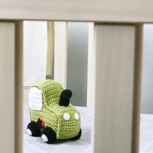 Green Tractor Crochet Rattle Plushie