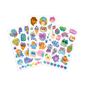 Tattoo Palooza Temporary Tattoos - Colorful Cats