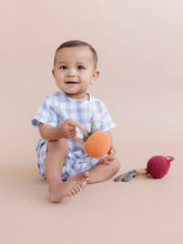 Cotton Crochet Rattle & Teether - Orange