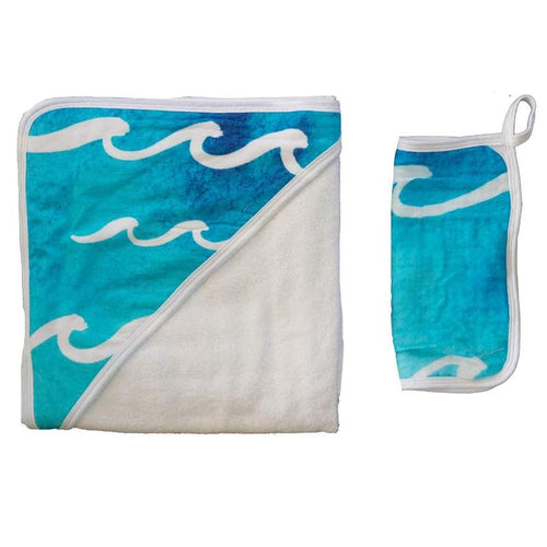 Nalu Hooded Towel & Wash Cloth Set