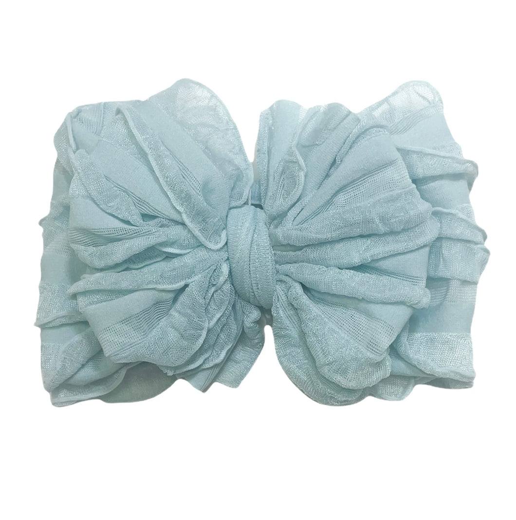 Baby Blue Bow Headband